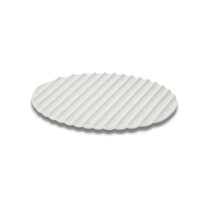 Eatoco Nami Silicone Mat – Heat-Resistant & Non-Slip Pot Holder - Light Grey
