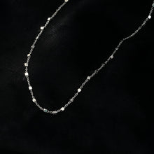 AUREOLE Silver (White Gold): Essential Daily Chain with Delicate Square Beads