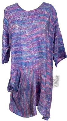 Robe Tunique PRC6052 Avatar en Pure Soie avec Poches