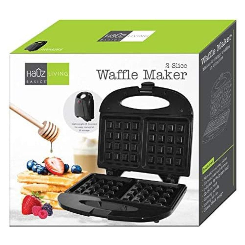 HAUZ AWM265 Compact and Lightweight 2-Slice Waffle Maker