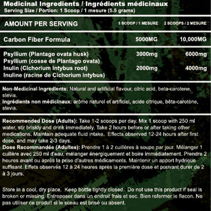 Advanced Genetics CARBON FIBER (Prebiotic Fiber), 60 Servings