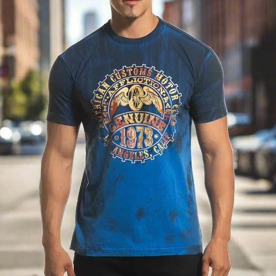 Chemise à manches courtes Affliction Moto authentique pour homme