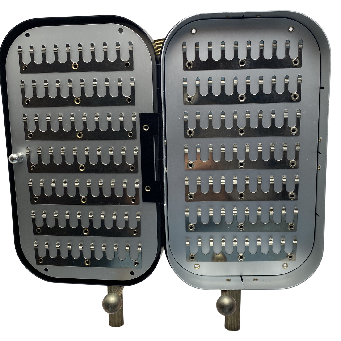 Boîtes à mouches en aluminium avec clips, fenêtres et mousse