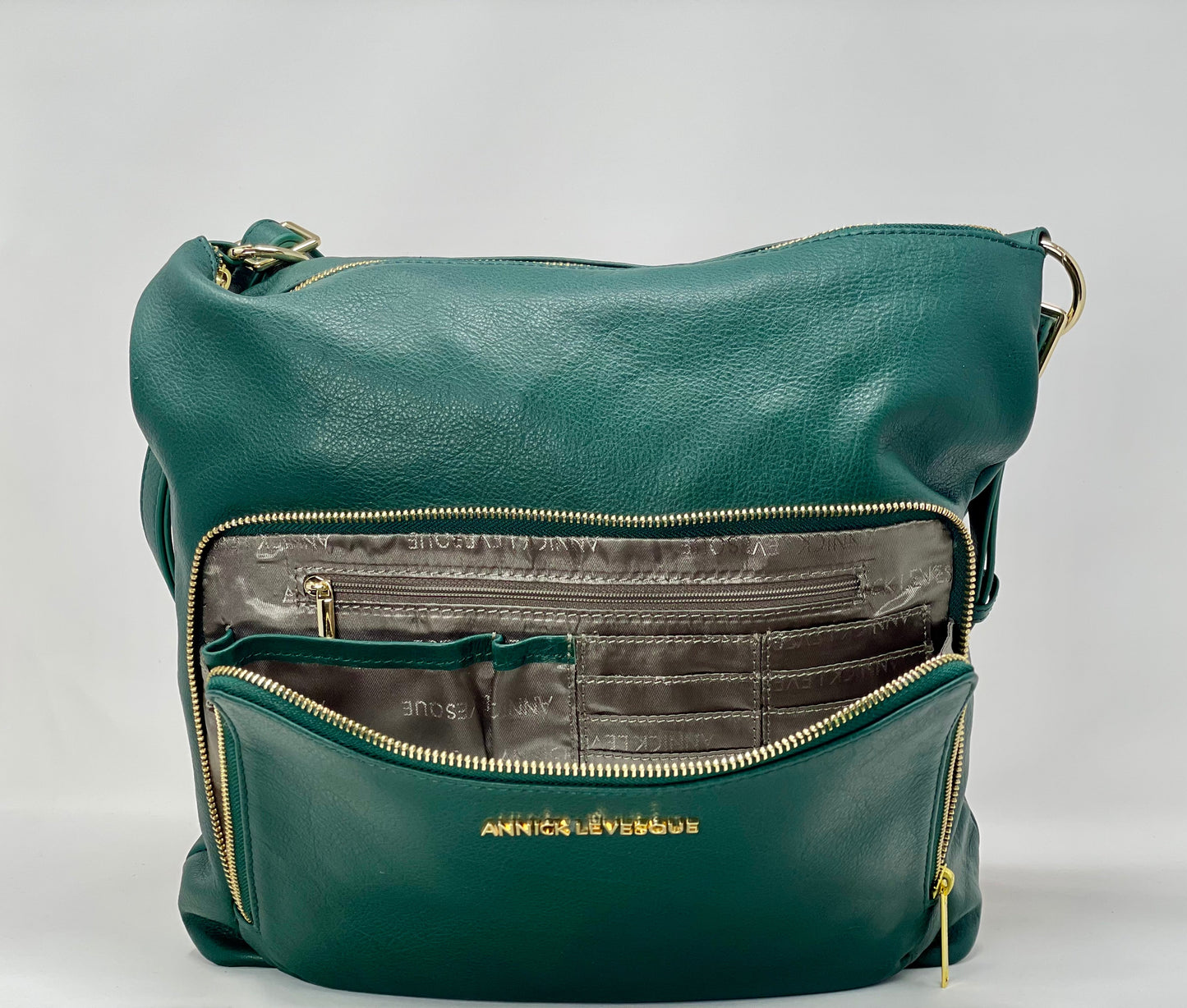 Sac à main transformable vert foncé - Alexandra