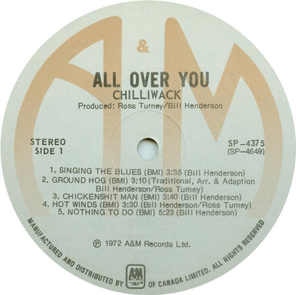 Chilliwack – All Over You - Original de 1974 - Bonne affaire !