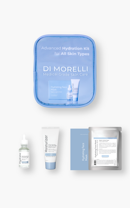 Kit d'hydratation avancée pour tous les types de peau - Avec sac