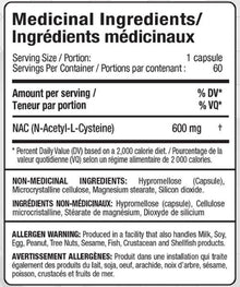 Allmax NAC 600 mg, 60 capsules végétales