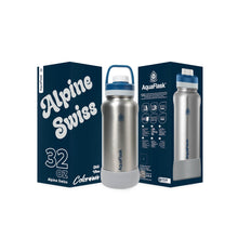 Aqua Flask Colorwave 32oz – Acier inoxydable, isolation sous vide, chaud et froid, étanche, bouteille de voyage et de bureau