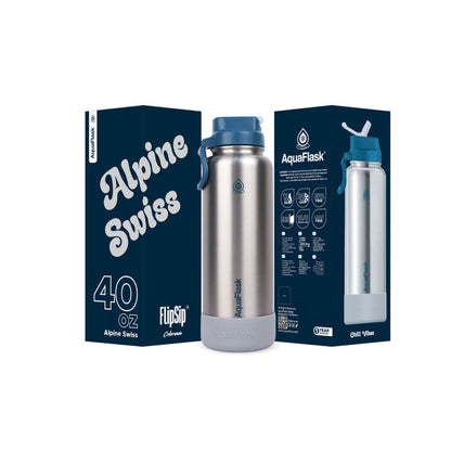 Bouteille isotherme AquaFlask Colorwave 40oz Flip Sip – Gourde en acier inoxydable