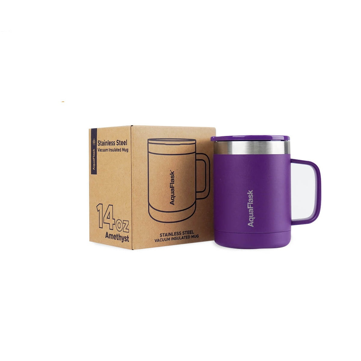 Mug Aquaflask isotherme avec couvercle et anse 415 ml (14 oz)