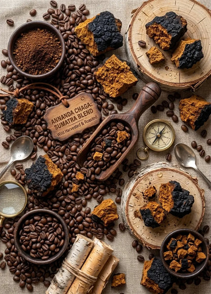Organic Chaga Mushroom Coffee - Sumatra Dark Roast Coffee