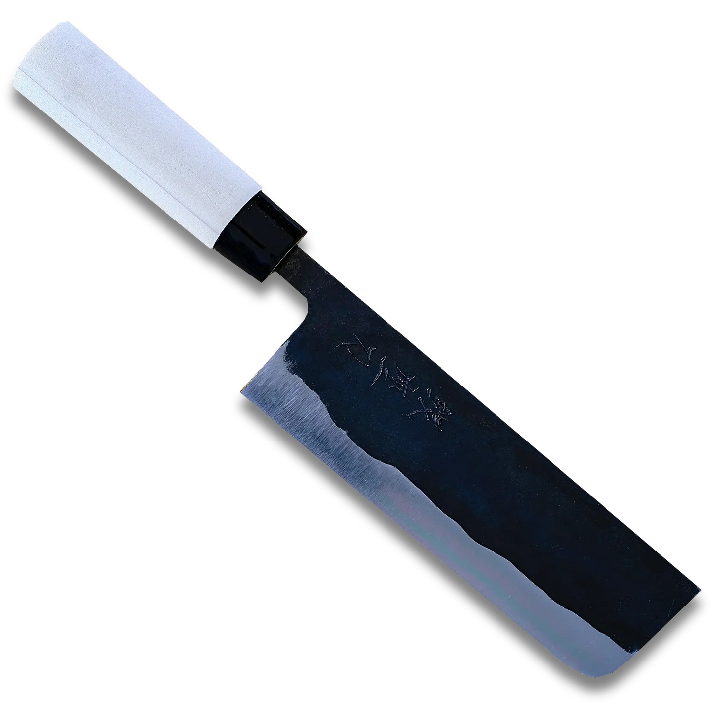 Aogami 166 | Couteau Nakiri 165mm Lame en fer doux Blue#2 | Fabriqué au Japon