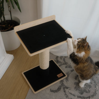 Arbre à chat Noba en contreplaqué moderne à 1 niveau