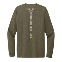 T-SHIRT AUTHENTIQUE À MANCHES LONGUES WESTERN | Vert Armée