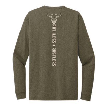 AUTHENTIC WESTERN LONG SLEEVE T-SHIRT | Army Green