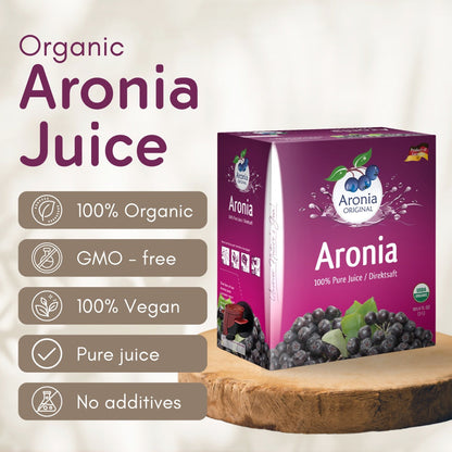 Jus de baies d'aronia bio 3 litres | Non issu de concentré