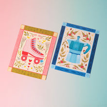 Moka Pot Coffee Art Print (7"x9")