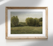 Impression d'art Paysage Tons Terre Vintage L0221B