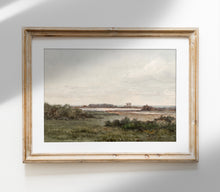 Paysage vert automnal atténué - Impression d'ambiance vintage L243