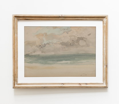 Impression d'art Paysage côtier vintage L0102