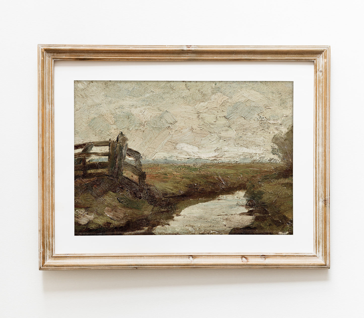 Impression d'art Paysage de ferme vintage L0117