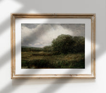 Impression d'art Paysage vintage vert foncé L0131