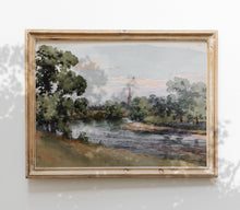Impression d'Art Paysage Vintage de Rivière L0128