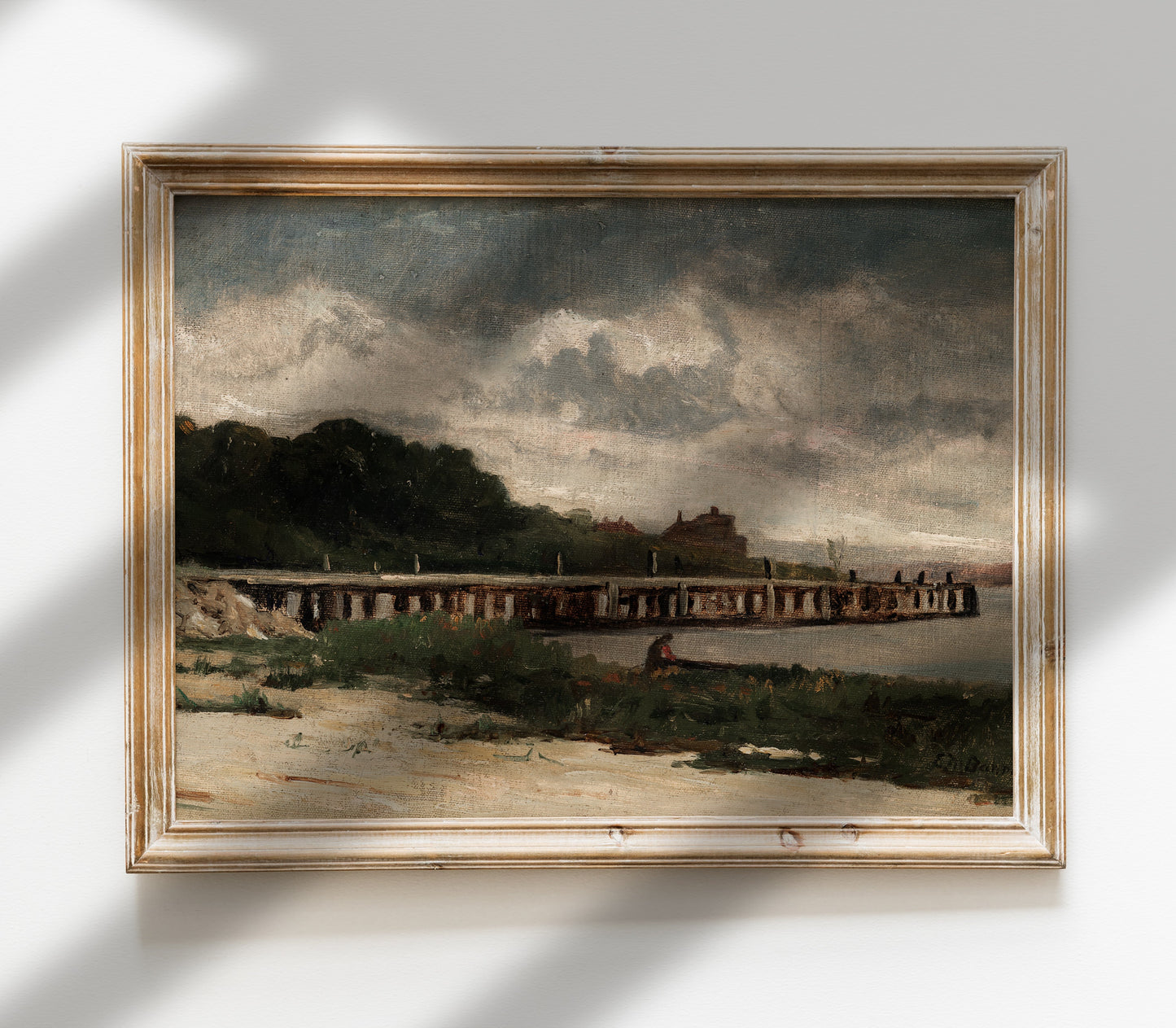 Impression d'Art Paysage Marin d'Ambiance Rétro L0130