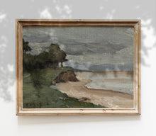 Impression d'art Paysage côtier vintage en bord de mer L0140