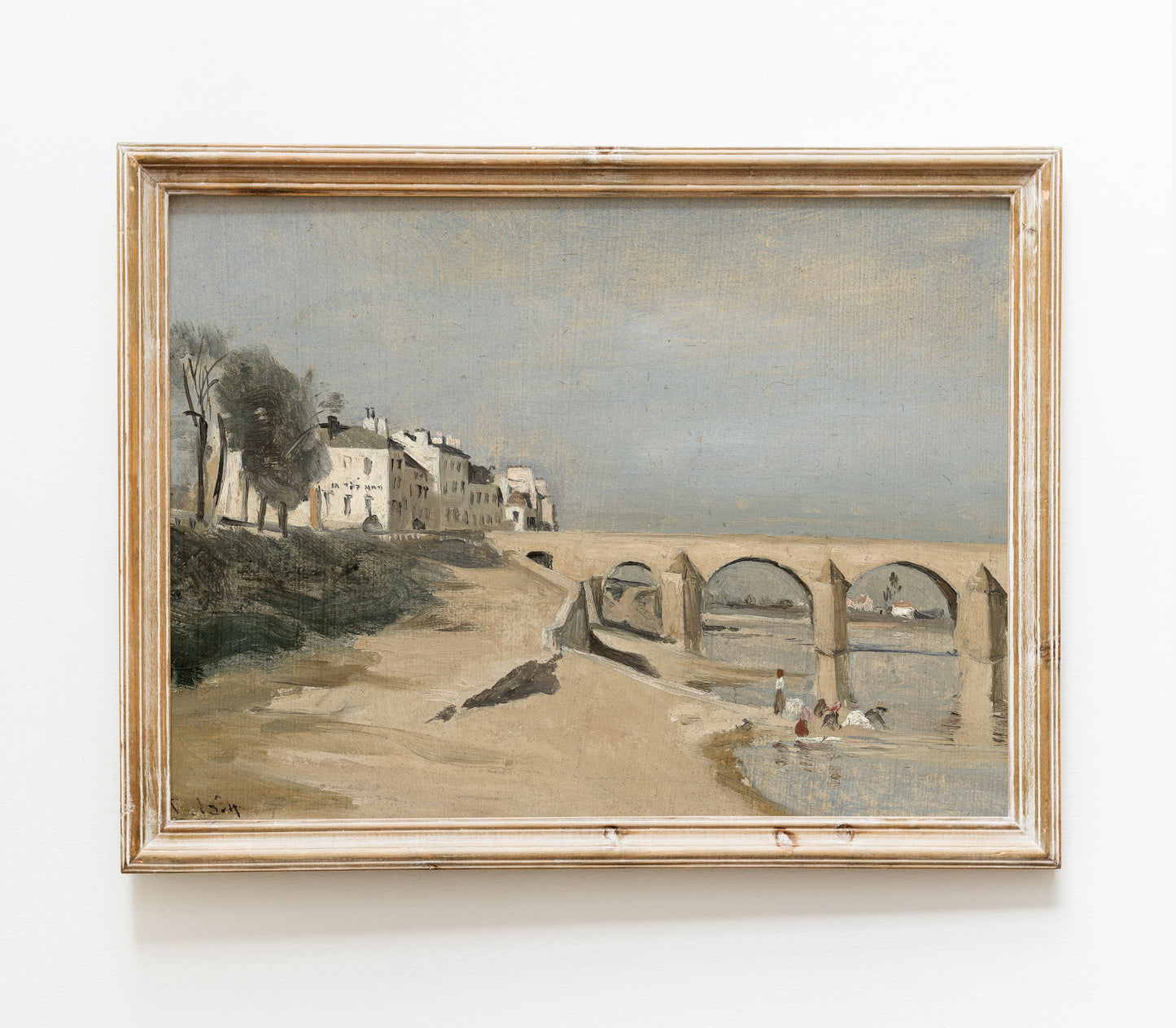 Impression d'Art Paysage Vintage Désertique et Marin L0139