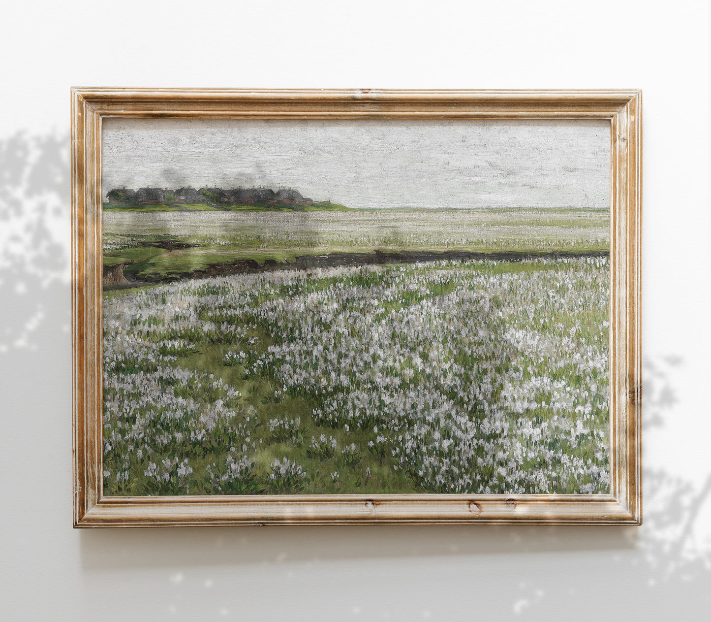 Impression d'Art Paysage Champ Fleuri Vintage L0160