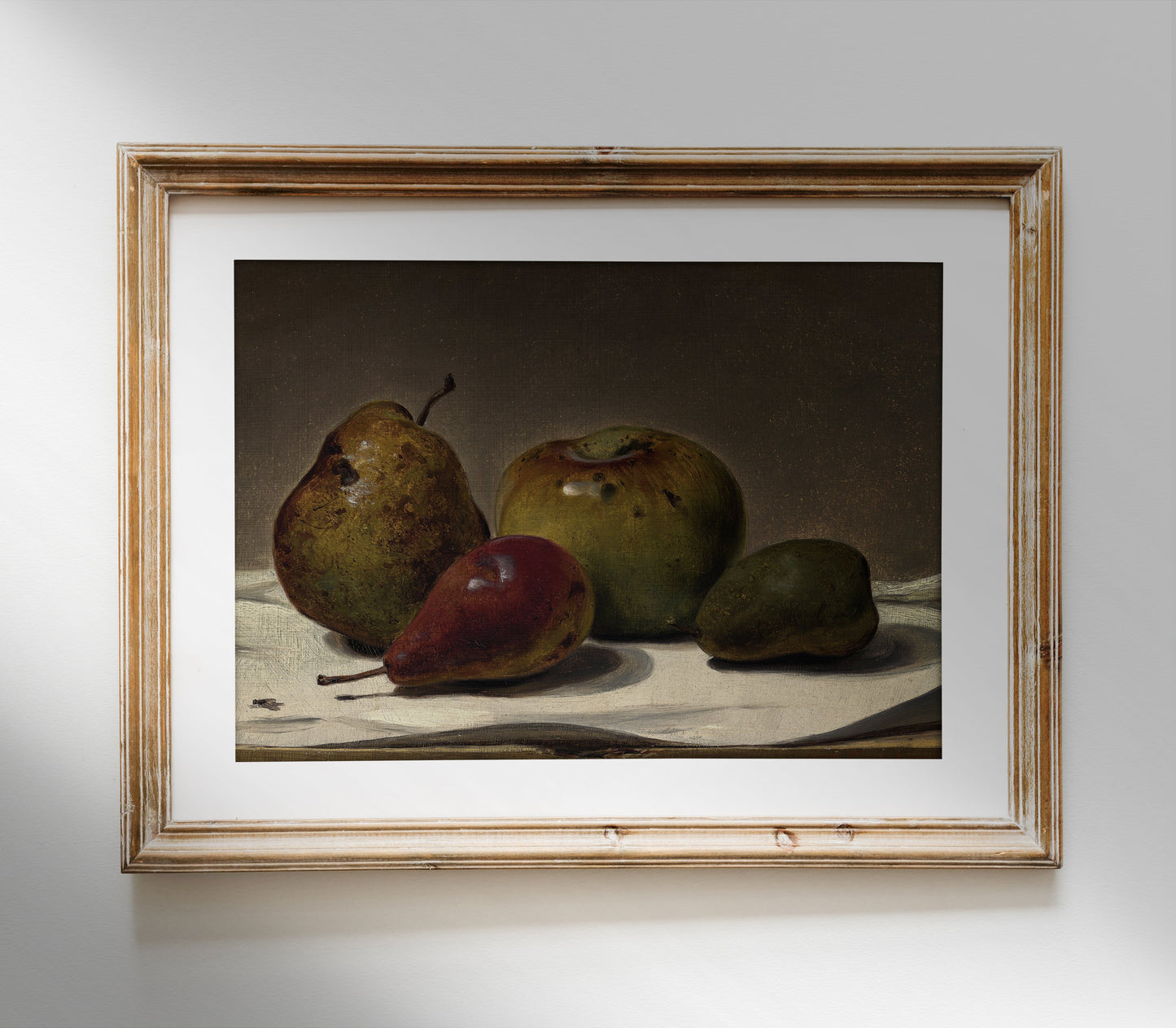 Impression d'art nature morte vintage et sombre avec fruits L0150