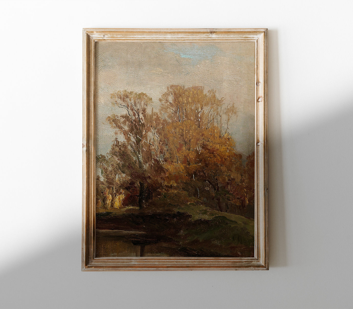 Impression d'Art Paysage de Champ Vintage d'Automne L0191