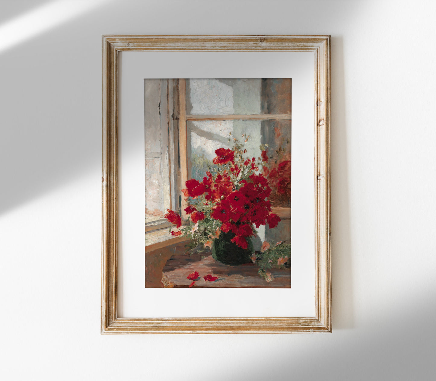Impressions d'art Florales vintage en vase L0194