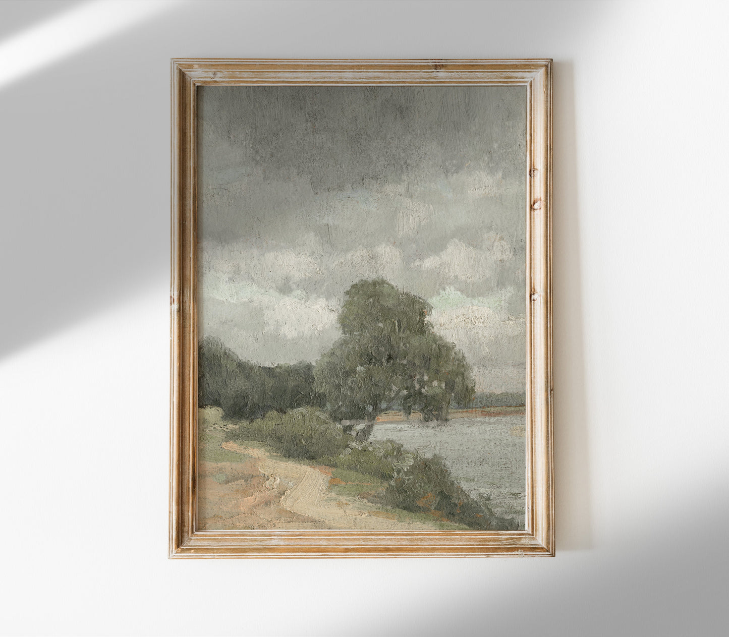 Estampe d'Art Paysage Vintage Couleurs Estompées L0197