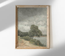 Estampe d'Art Paysage Vintage Couleurs Estompées L0197