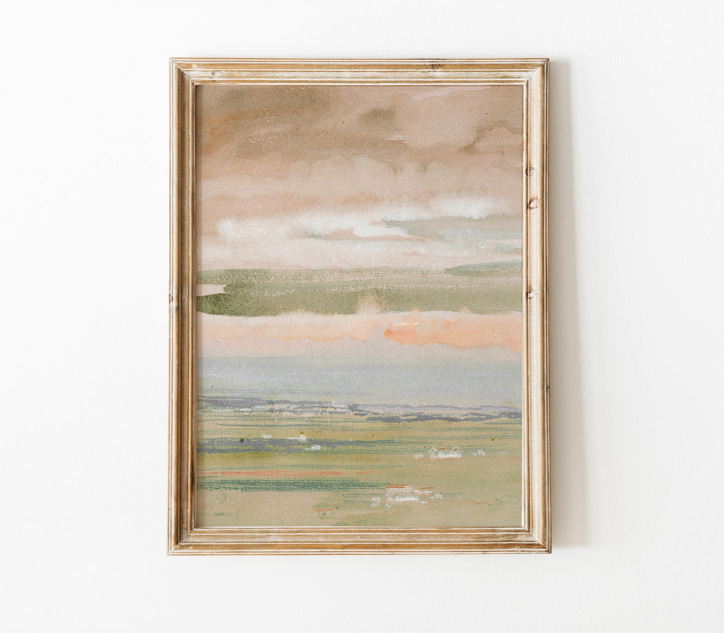 Affiche d'art paysage aquarelle pastel L0198