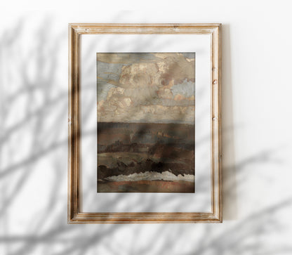 Estampe d'art paysagère neutre L0202