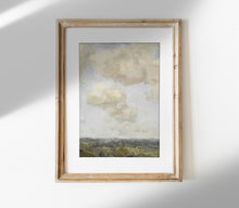 Tableau de paysage vintage Ciel et terre L0204