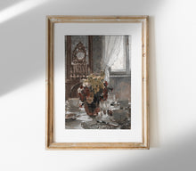 Impression d'art nature morte vase floral antique S0208