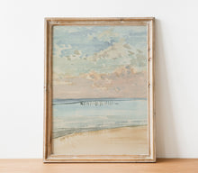 Impression d'art Paysage côtier pastel vintage L0106