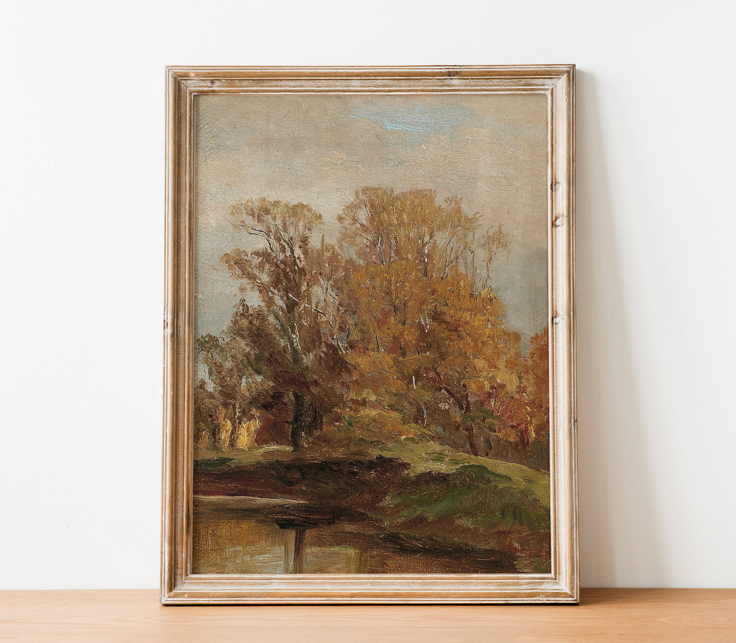 Impression d'Art Paysage de Champ Vintage d'Automne L0191