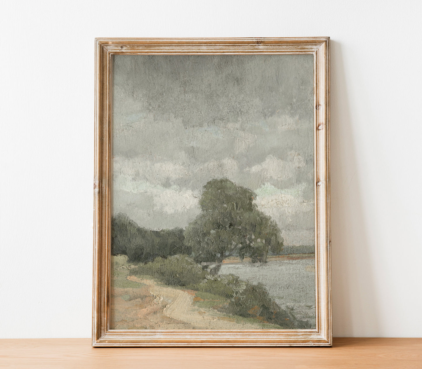 Estampe d'Art Paysage Vintage Couleurs Estompées L0197