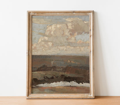 Estampe d'art paysagère neutre L0202