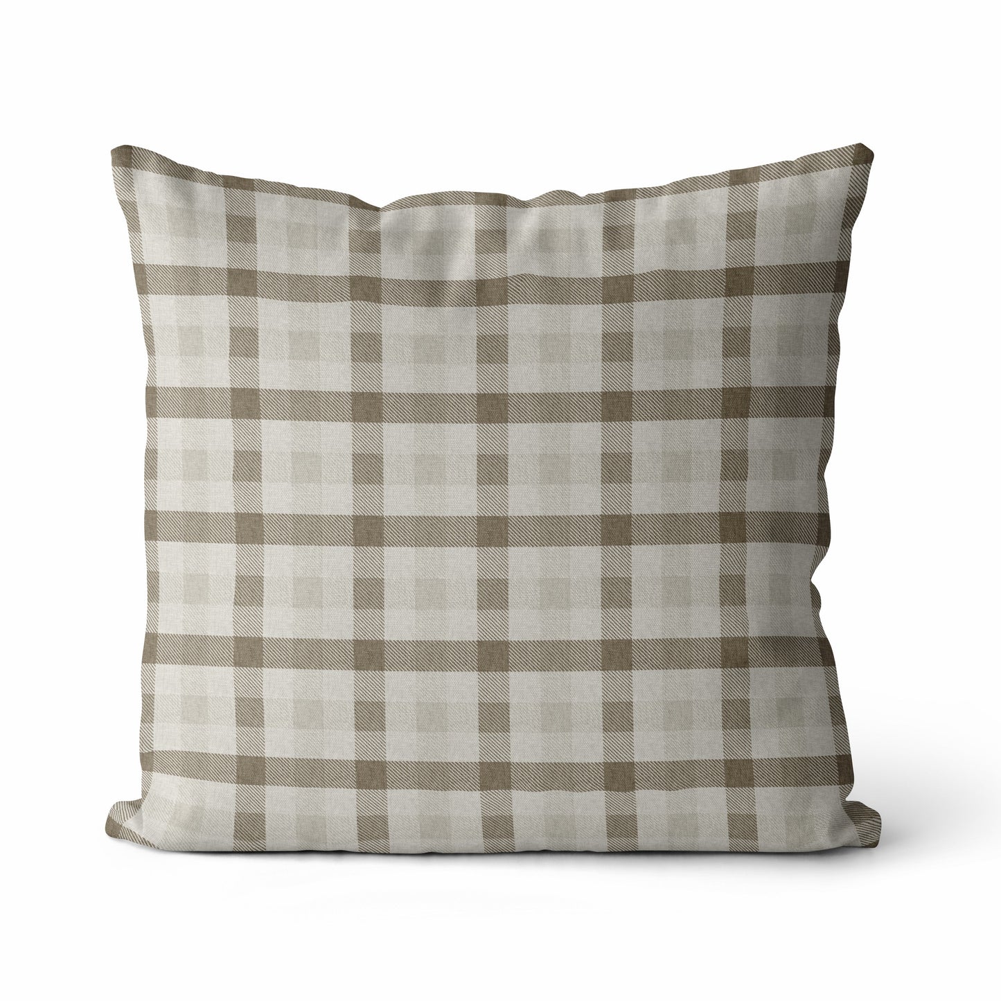 Quinton | Housse de coussin à carreaux neutres