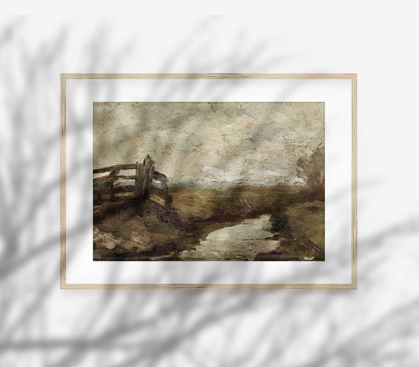 Impression d'art Paysage de ferme vintage L0117