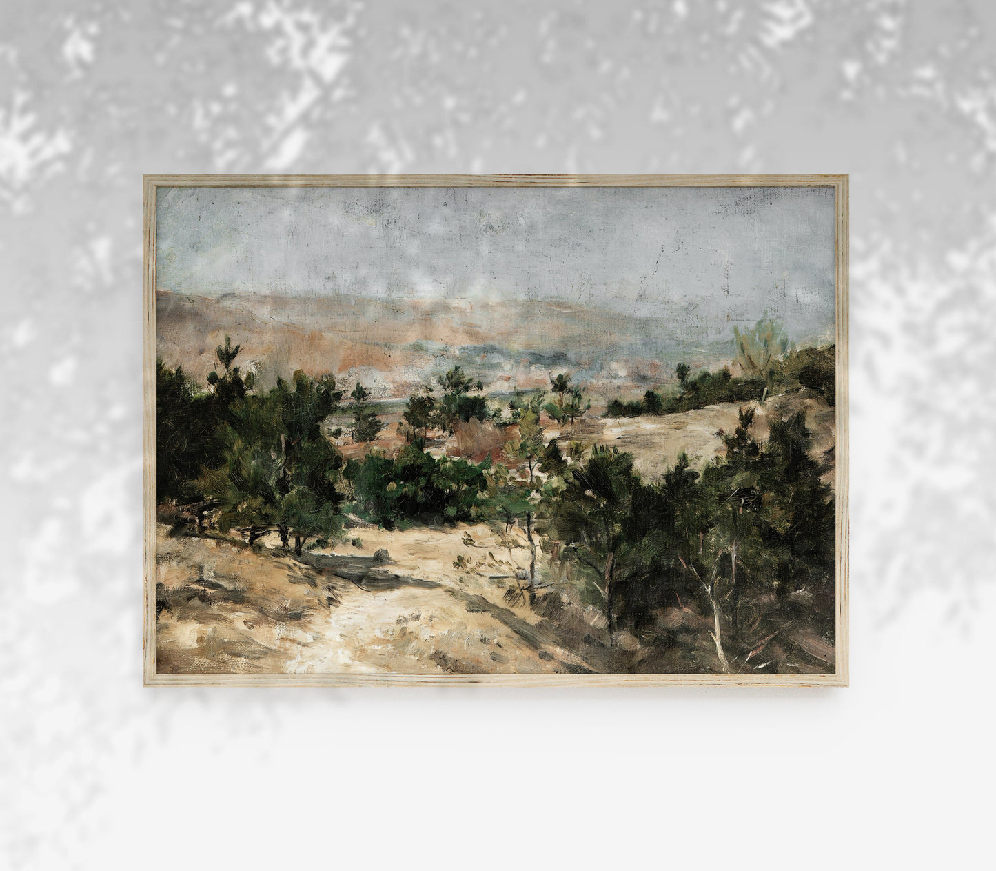 Impression d'art Paysage de village vintage L0126
