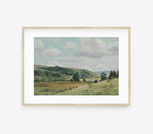 Impression d'art Paysage Vintage Champ Vert L0159