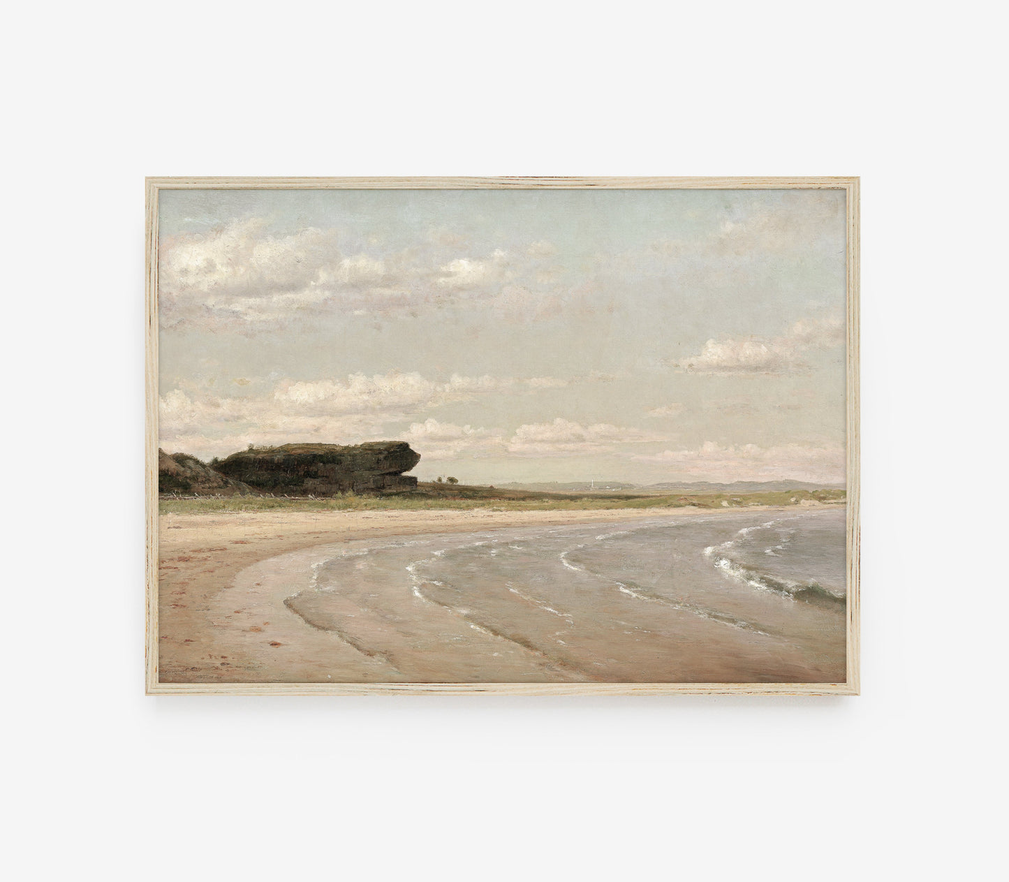Impression d'art Paysage côtier pastel vintage L0217