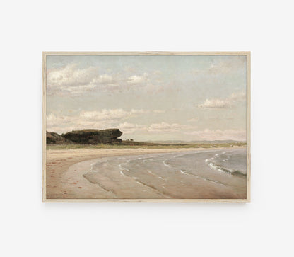 Impression d'art Paysage côtier pastel vintage L0217